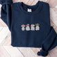 Cute Mushroom Ghost Sweatshirt, Embroidered Halloween Ghost Sweatshirt, Vintage Creepy Mushroom Ghost Jumper, Spooky Season Outfits Gifts