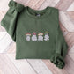 Cute Mushroom Ghost Sweatshirt, Embroidered Halloween Ghost Sweatshirt, Vintage Creepy Mushroom Ghost Jumper, Spooky Season Outfits Gifts