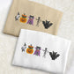 Embroidered Halloween Cats Sweatshirt, Cute Autumn Fall Sweater, Ghosts Cats Halloween Jumper, Cat Lover Gifts, Cat Sweater, Halloween Gifts