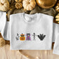 Embroidered Halloween Cats Sweatshirt, Cute Autumn Fall Sweater, Ghosts Cats Halloween Jumper, Cat Lover Gifts, Cat Sweater, Halloween Gifts