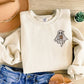 Embroidered Ghost Halloween Jumper, Cute Halloween Monogrammed Jumper, Ghost with Coffee Sweaters, Trendy Halloween Jumper, Autumn Fall Gift