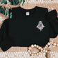 Embroidered Ghost Halloween Jumper, Cute Halloween Monogrammed Jumper, Ghost with Coffee Sweaters, Trendy Halloween Jumper, Autumn Fall Gift