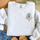 Embroidered Ghost Halloween Jumper, Cute Halloween Monogrammed Jumper, Ghost with Coffee Sweaters, Trendy Halloween Jumper, Autumn Fall Gift
