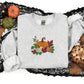 Autumn Pumpkins Embroidered Sweatshirt, Autumn Fall Leaves Crewneck Jumper, Spooky Season Fall Clothing, Halloween Outfit, Autumn Fall Gifts