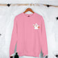 Halloween Ghost Ice Coffee Sweater, Little Ghost Monogram Printed Sweatshirt, Halloween Ghost Jumper, Unisex Crewneck Top, Halloween Outfits