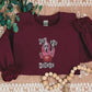 Boo you Horror Ghost Sweater, Embroidered Halloween Ghost Sweatshirt, Spooky Season Gothic Sweater, Halloween Outfit, Halloween Night Jumper