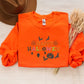 Happy Halloween Embroidered Sweatshirt, Halloween Season Comfy Colors Sweaters, Family Matching Halloween Crewneck Jumper, Autumn Fall Gifts