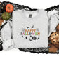 Happy Halloween Embroidered Sweatshirt, Halloween Season Comfy Colors Sweaters, Family Matching Halloween Crewneck Jumper, Autumn Fall Gifts