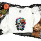 Vintage Floral Skull Halloween Jumper, Halloween Skull Sweatshirt, Halloween Unisex Comfy Sweaters, Autumn Fall Clothing, Spooky Season Tops