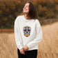 Retro Floral Skull Halloween Jumper, Halloween Skull Sweatshirt, Halloween Unisex Comfy Sweater, Autumn Fall Clothing, Spooky Season Outfits