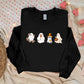 Halloween Floral Ghost Jumpers, Cute Ghosts Crewneck Sweatshirt, Halloween Unisex Sweater, Halloween Shirt, Family Halloween Gothic Outfits