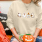 Halloween Floral Ghost Jumpers, Cute Ghosts Crewneck Sweatshirt, Halloween Unisex Sweater, Halloween Shirt, Family Halloween Gothic Outfits