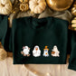 Halloween Floral Ghost Jumpers, Cute Ghosts Crewneck Sweatshirt, Halloween Unisex Sweater, Halloween Shirt, Family Halloween Gothic Outfits