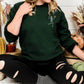 Dancing Skeleton Embroidered Halloween Jumper, Funny Skeleton Monogrammed Sweatshirt, Winking Pumpkin Face Sweater, Unisex Halloween Outfits