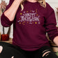 Embroidered Halloween Happy Sweatshirt, Unisex Halloween Crewneck Sweater, Comforts Colors Halloween Jumper, Cute Halloween Gifts for Her
