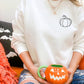 Halloween Pumpkin Sweatshirt, Vintage Fall Outline Printed Sweater, Comfort Colors Thanksgiving Jumper, Matching Halloween Party Clothing