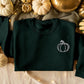 Halloween Pumpkin Sweatshirt, Vintage Fall Outline Printed Sweater, Comfort Colors Thanksgiving Jumper, Matching Halloween Party Clothing