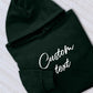 Custom Text Hoodies, Personalised Names/Text Printed Hoody, your Own Text custom Jumper, Family Matching Hooded Sweatshirt
