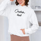 Custom Text Hoodies, Personalised Names/Text Printed Hoody, your Own Text custom Jumper, Family Matching Hooded Sweatshirt