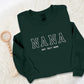 Embroidered Nana Sweatshirt, Custom Kids Name Matching Sweater, Personalised Name Crewneck Jumper, Grandma Sweatshirt, Nana Birthday Gifts