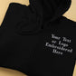 Custom Embroidered Full Zip Hoodie, Personalised Text/Logo/Design Hooded Jumper, Brand & Company Logo Zip up Hoody, Your Own Business Hoodie