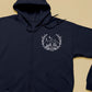 Custom Embroidered Full Zip Hoodie, Personalised Text/Logo/Design Hooded Jumper, Brand & Company Logo Zip up Hoody, Your Own Business Hoodie