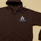 Custom Embroidered Full Zip Hoodie, Personalised Text/Logo/Design Hooded Jumper, Brand & Company Logo Zip up Hoody, Your Own Business Hoodie