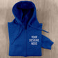 Custom Embroidered Full Zip Hoodie, Personalised Text/Logo/Design Hooded Jumper, Brand & Company Logo Zip up Hoody, Your Own Business Hoodie
