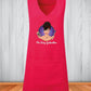 Personalised Tunics, Your Logo/Text Wrap Around Sleeveless Printing Tunic, Custom Hairdresser Makeup Artists Custom Uniform, Beauticians Top