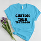 Personalised Text or Logo Printed Shirt, Custom Design Monogram T-Shirt, Your Company Logo Here Outfit, Comfy Easy Fit Business Gift for Him