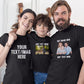 Custom Photo T-Shirt, Personalised Image/Text Printed Tee Shirt, Comfort Colors Family Matching Tops, Easy Fit Tees, Customised Designs Gift