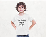 Custom Photo T-Shirt, Personalised Image/Text Printed Tee Shirt, Comfort Colors Family Matching Tops, Easy Fit Tees, Customised Designs Gift