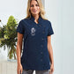 Custom Embroidered Beauty Tunic, personalised Logo with Text Tunics, Beauty Salon Uniform, Lash Nail Tech Make up Artist Aesthetics Workwear