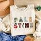 Palestine Retro Printed Sweatshirt, Palestine Name Design Crewneck Sweater, Palestine Jumper, Comfy Adult Pullover Top