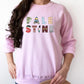 Palestine Retro Printed Sweatshirt, Palestine Name Design Crewneck Sweater, Palestine Jumper, Comfy Adult Pullover Top