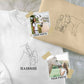 Personalised Horse Portrait Sweatshirt, Embroidered Outline Sketch from Photo Sweater, Custom Pet Name Jumper, Unique Gifts for Horse Lovers