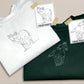 Personalised Horse Portrait Sweatshirt, Embroidered Outline Sketch from Photo Sweater, Custom Pet Name Jumper, Unique Gifts for Horse Lovers