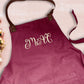 Custom Embroidered Text/logo Apron, Personalised Comfy Colors Kitchen Baking Apron, Cooking Apron with Pockets, Easy Fit Unisex Apron Gifts