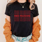 Retro Palestine Shirt, Palestine Printed T Shirt, Palestine Crewneck Matching Tee, Comfy Colors Palestine Clothing, XS-4xl Adult Unisex Top