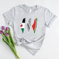 Palestine Maps T Shirt, Palestine Watermelon flag keffiyeh Maps Shirt, Adults Crewneck Comfy Tee Shirts, Next Day Free Shipping UK