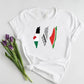 Palestine Maps T Shirt, Palestine Watermelon flag keffiyeh Maps Shirt, Adults Crewneck Comfy Tee Shirts, Next Day Free Shipping UK