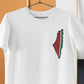 Palestine Map Watermelon Embroidery Shirt, Palestine Monogram T Shirt, Adults Sizes Unisex Tee Tops, Palestine Clothing