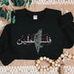 Palestine Map Arabic Name Design Embroidered Sweater, Palestine Crewneck Sweatshirt, Al Aqsa Map Palestine Arabic Jumper, Palestine Flag Top
