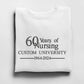 Custom Embroidered Nursing Crewneck, University Merch Nurse Appreciation Gift, Personalised Nursing Apparel, 60 College Anniversary Sweater