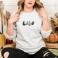 Spooky Cats Embroidered Sweatshirt, Halloween Ghost Black Cats Sweater, Vintage Fall Pumpkin Jumper, Cat Lovers Adults Halloween Outfit Gift