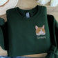 Personalised Pet Photo Embroidered Sweater, Portrait Drawing from Portrait Sweatshirt, Custom Pet Name Jumpers, Special Gifts for Pet Lovers