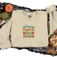 Happy Pumpkin Spice Season Sweatshirt, Embroidered Fall Quotes Spooky Season Retro Jumper, Fall Clothing, Halloween Outfit, Autumn Fall Gift