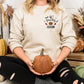 Spooky Season Embroidered Sweater, Vintage Halloween Pumpkin Gothic Monogram Sweatshirt, Trendy Autumn Fall Jumper, Halloween Night Gifts