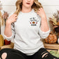 Spooky Season Embroidered Sweater, Vintage Halloween Pumpkin Gothic Monogram Sweatshirt, Trendy Autumn Fall Jumper, Halloween Night Gifts