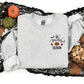 Spooky Season Embroidered Sweater, Vintage Halloween Pumpkin Gothic Monogram Sweatshirt, Trendy Autumn Fall Jumper, Halloween Night Gifts